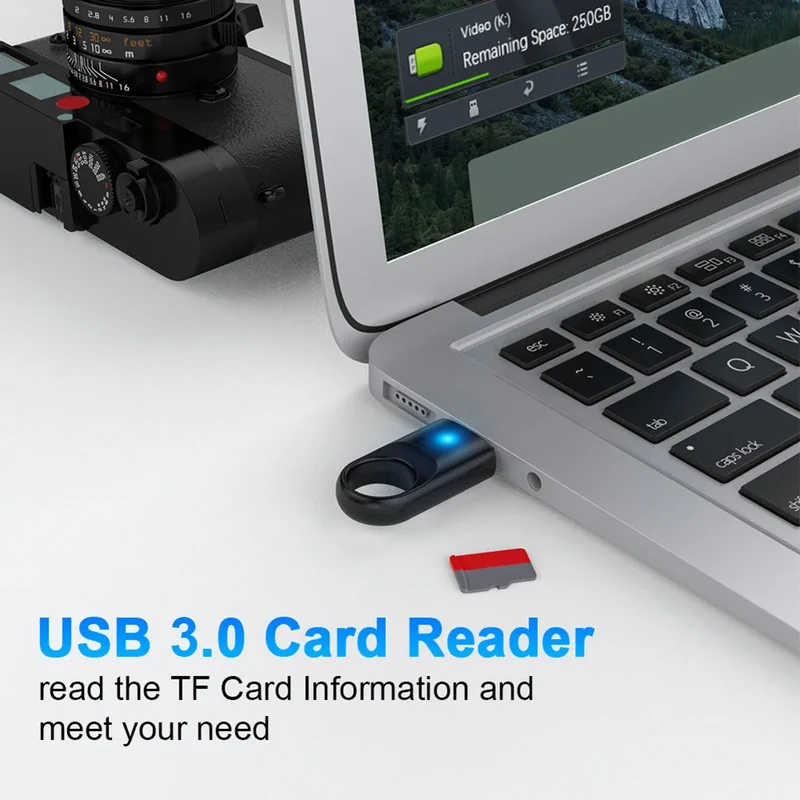 USB 3.0 Memory Card Reader Adapter High Speed Memory Card Reader USB 3.0 for TF SD PC Computer Laptop