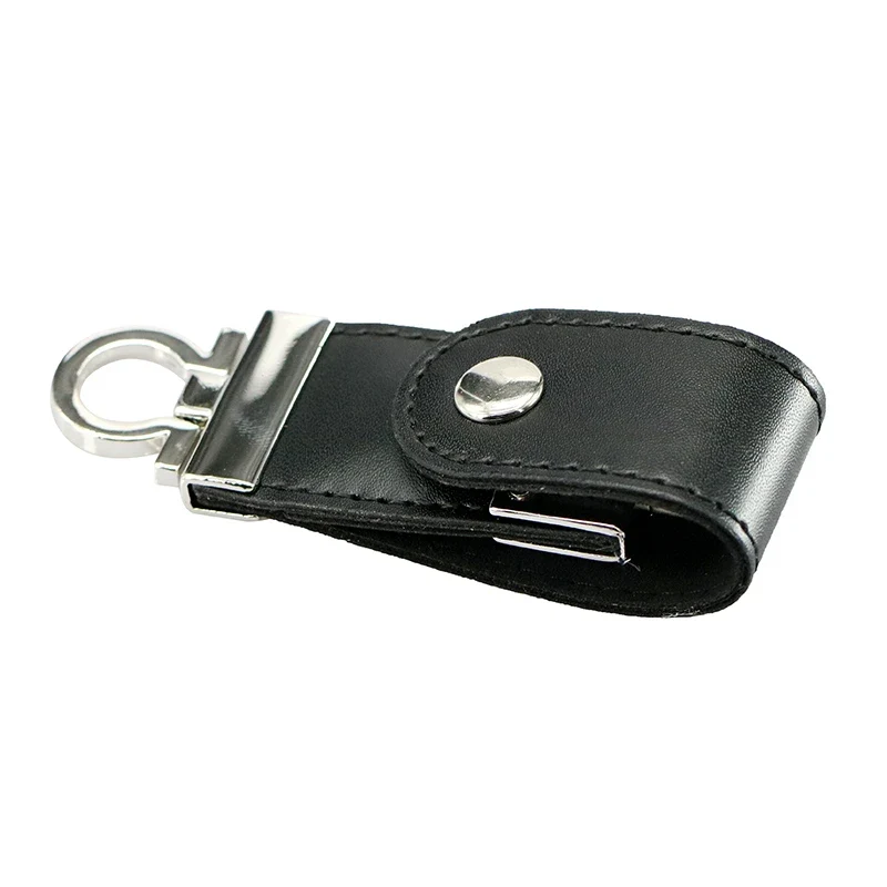 Pendrive 256GB USB Flash Drive Leather with Metal Keychain 64GB 32GB 8GB Business Usb Memories Disk 128GB Pen Drive Memory Stick