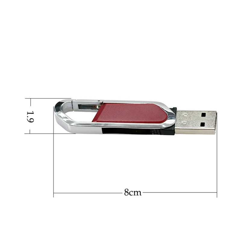 Pendrive 256GB USB Flash Drive Leather with Metal Keychain 64GB 32GB 8GB Business Usb Memories Disk 128GB Pen Drive Memory Stick