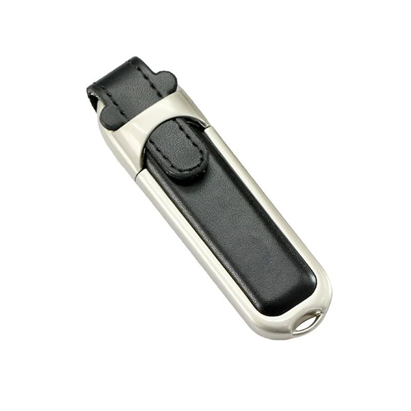 Pendrive 256GB USB Flash Drive Leather with Metal Keychain 64GB 32GB 8GB Business Usb Memories Disk 128GB Pen Drive Memory Stick