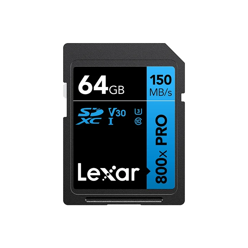 Lexar SD Card 800x Pro Read 150MB/s SDXC Flash Card 64GB 128GB 256GB V30 UHS-I SDHC 32GB Memory Card Storage Card For Camera