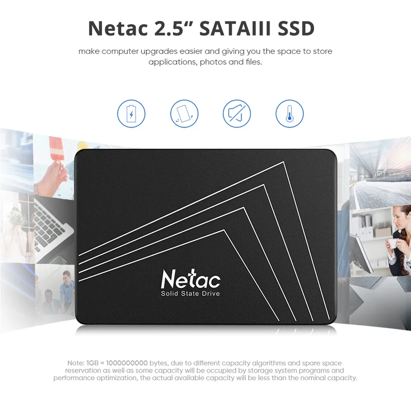 Netac SATA3 SSD 2.5‘‘ 2tb 1tb HD Hard Disk SATA HDD 512gb 256gb 128gb 480gb 960gb Internal Solid State Hard Drive for Laptop PC