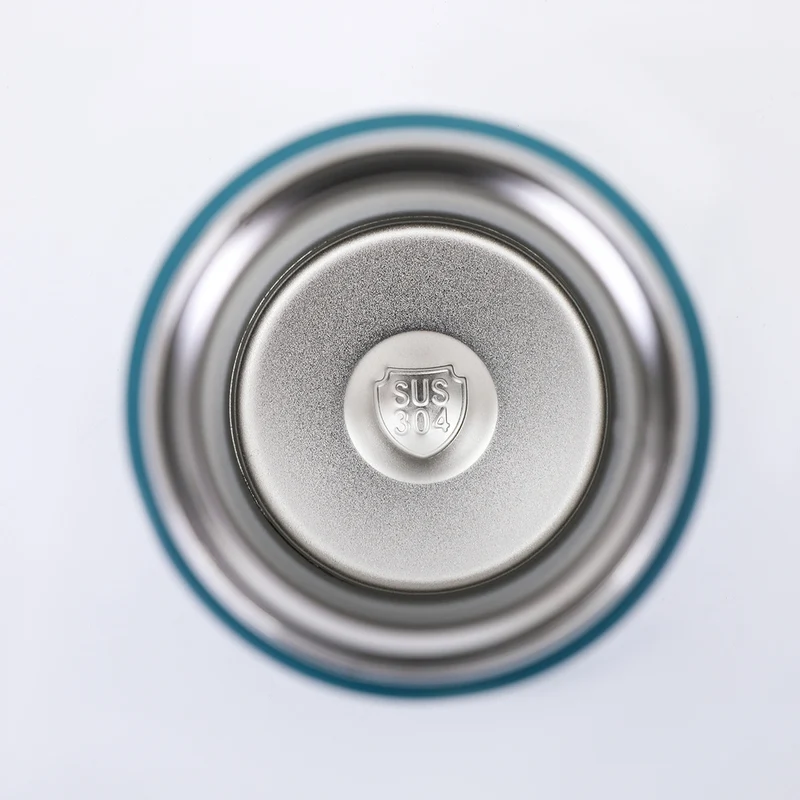 New Japanese Element Cup Flat Lid Simple Accompanying Water Cup Portable 304 Stainless Steel Double Layer Vacuum Thermos Cup