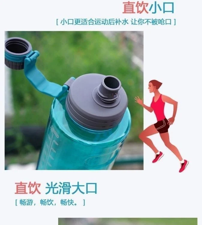 Super Large Capacity Space Cup Men's and Women's Sports Fitness Kettle Water Cup Anti-fall Explosion-proof Space Cup High Temperature Resistant Large Water Cup