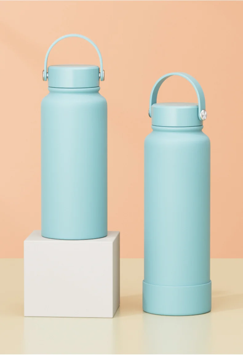 Space Kettle Thermos Cup with Large Capacity, Customizable Pattern and Logo, Stainless Steel Sports Portable Water Bottle Wholesale