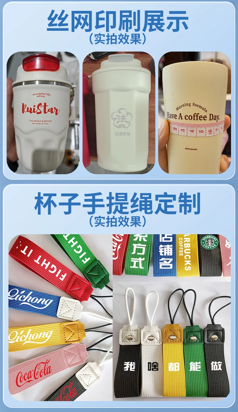 Cross-border high-value 316 stainless steel thermos cup large-capacity double-drink ceramic liner car cup portable handle cup