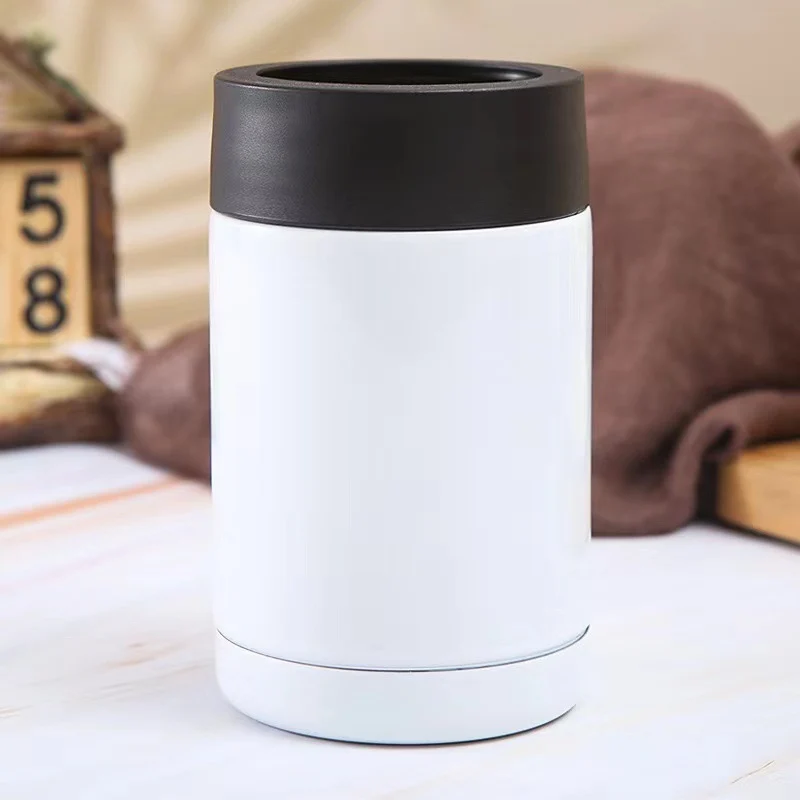 Cross-Border 12oz Double-Layer Vacuum Cold Storage Tank 304 Stainless Steel Beer Tank Outdoor Portable Car-Mounted Coke Tank Wholesale