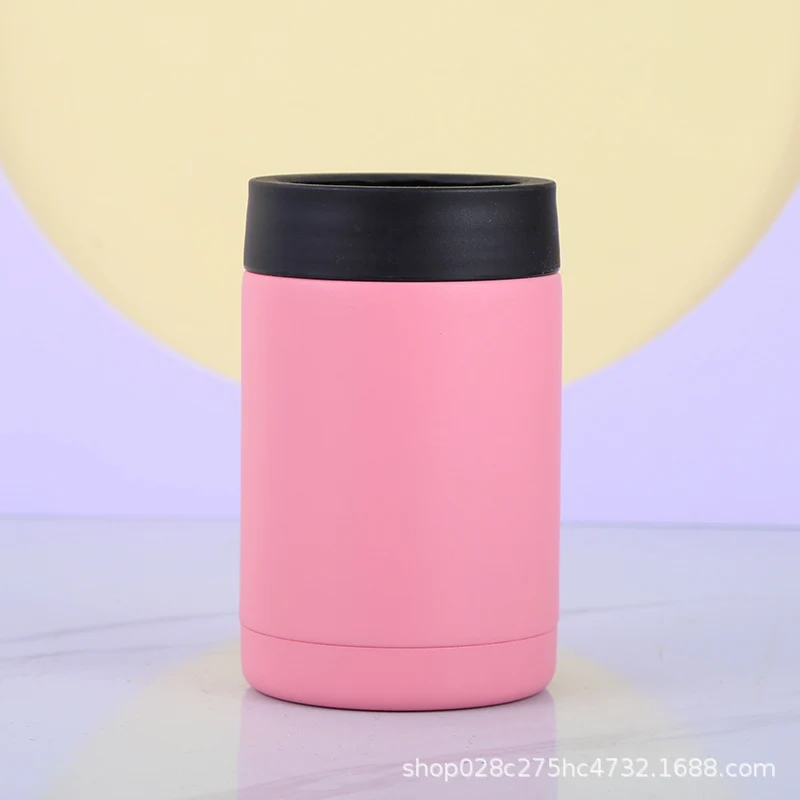 Cross-Border 12oz Double-Layer Vacuum Cold Storage Tank 304 Stainless Steel Beer Tank Outdoor Portable Car-Mounted Coke Tank Wholesale