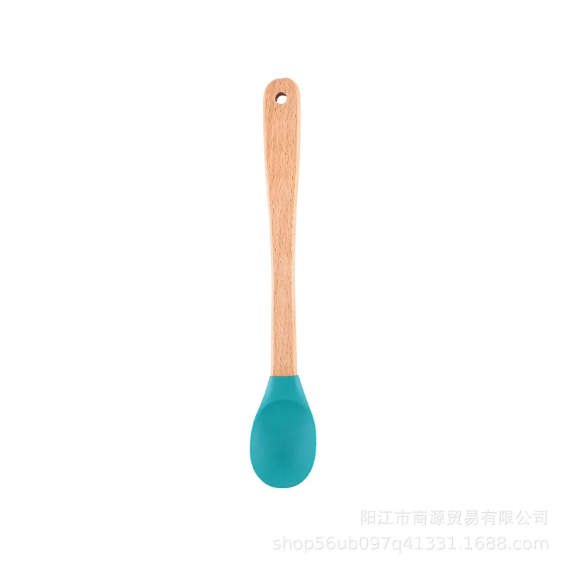Silicone Large Scraper Special Wooden Handle Baking Silicone Kitchen Tool Cake Homemade Handmade Dessert