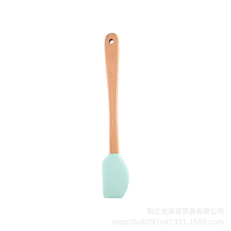 Silicone Large Scraper Special Wooden Handle Baking Silicone Kitchen Tool Cake Homemade Handmade Dessert