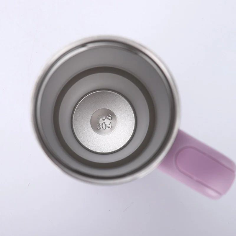 14oz Large-Capacity Handle Car Cup 304 Stainless Steel Thermal Insulation Ice Cup Outdoor High-Looking Straw Cup