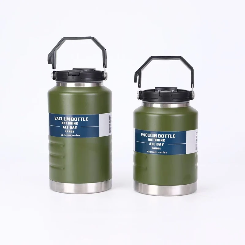 Cross-Border New 304 Stainless Steel Thermos Cup Large Capacity Ton Barrel Outdoor Portable Ice Bucket Wholesale