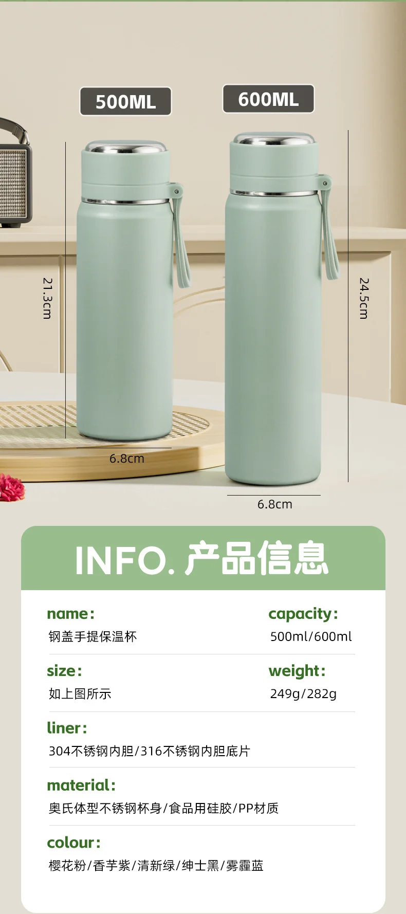Stainless Steel Mini Thermos Cup Wholesale High-Value Vacuum Bullet-Shaped Portable Pocket Thermos Water Bottle Custom-Made