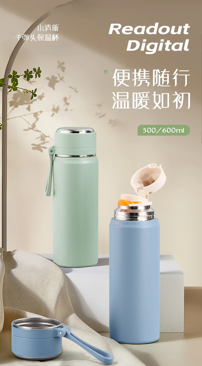 Stainless Steel Mini Thermos Cup Wholesale High-Value Vacuum Bullet-Shaped Portable Pocket Thermos Water Bottle Custom-Made
