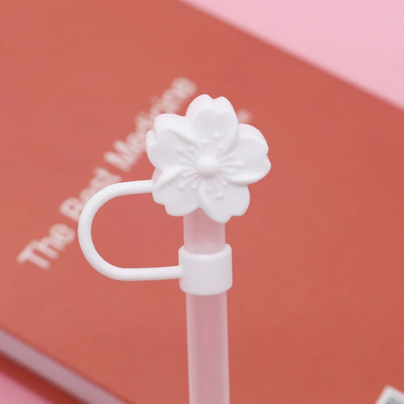 Popular 10mm Begonia Flower Straw Cap Stanley Water Cup Straw Plug Silicone Flower Straw Cover Direct from Manufacturer