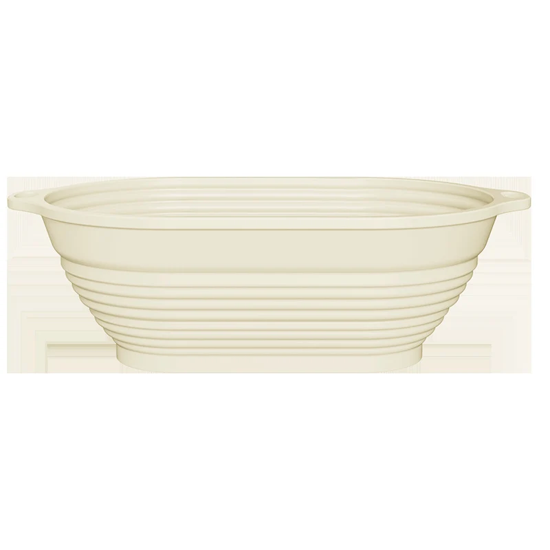 Silicone Fermentation Basket Household Oven Baking Dough Fermentation Bowl Folding High Temperature Resistant Large Capacity Bread Fermentation Basket
