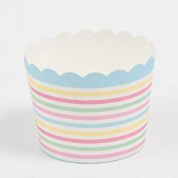 Small Cake Cuppers Mafen Cup High Temperature Baking Chiffon Small Cake Cup Disposable Cute Pattern Paper Cup 50