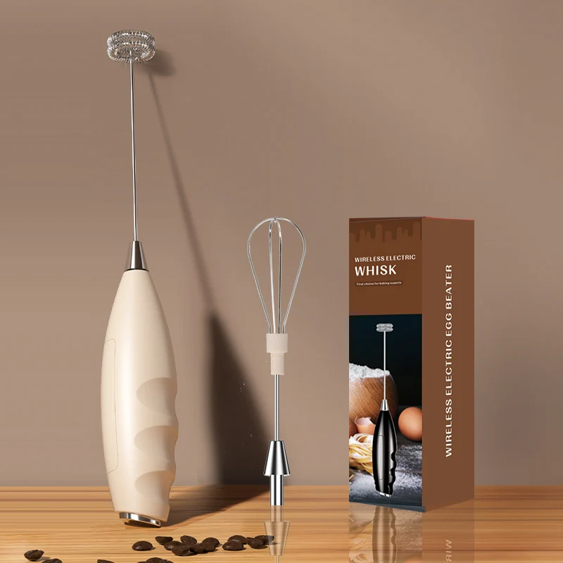 Carefully Selected Cross-Border Dual-Stick Milk Frother, Coffee Cream Mixer, Household Wireless Egg Beater, Baking Milk Frother
