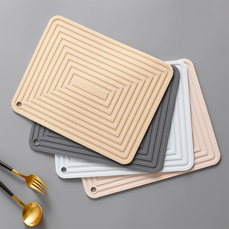 Large 29cm Silicone Pot Mat Square Thickeneded Insulation Mat Anti-Slip Corrugated Kitchen Table Casserole Mat Anti-Heat