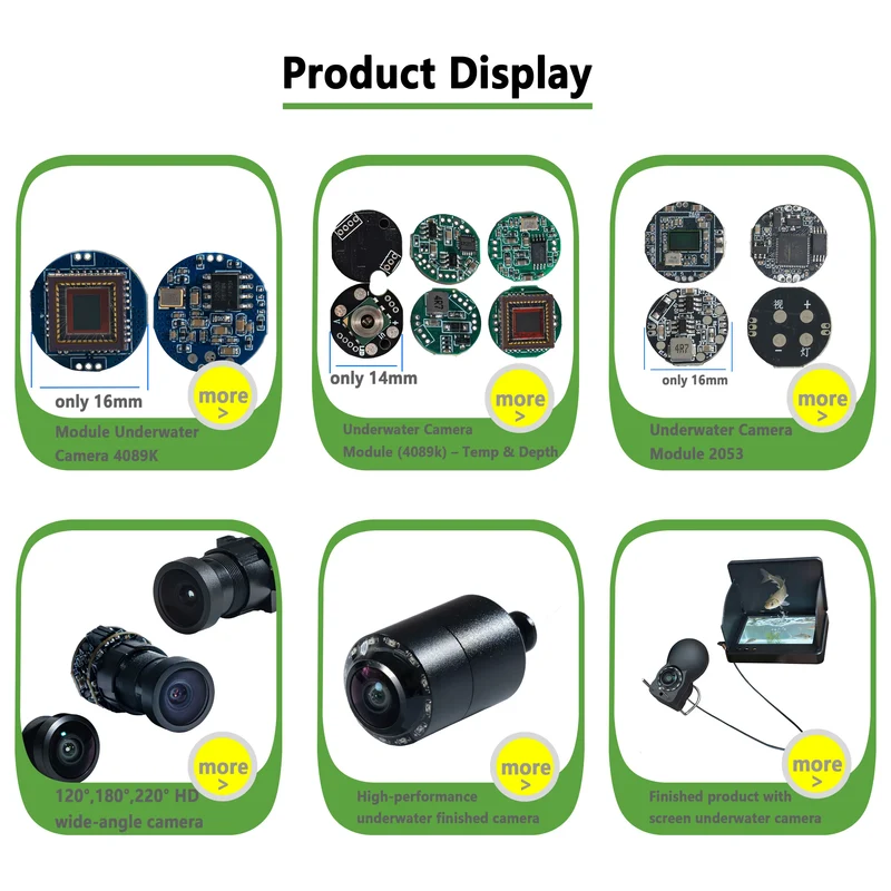 Underwater Fishing Camera Display | 5-Inch 1080P HD Display, AHD/CVBS Dual Signals, Video Recording, 3.5mm Headphone Jack