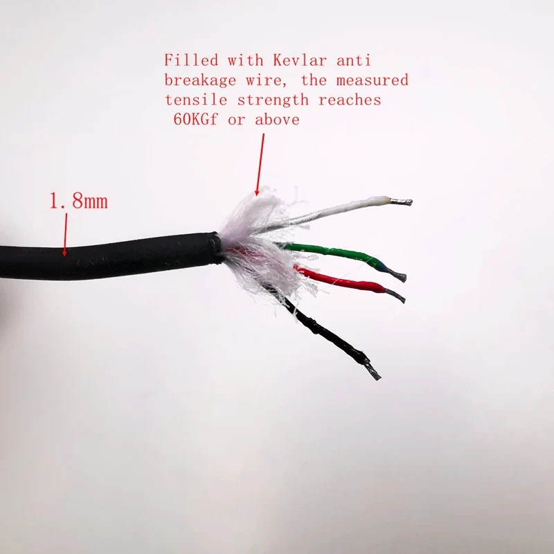 Submarine chamber cable4-core underwater imaging camera cable 20M headphone head Diving room fishing accessories