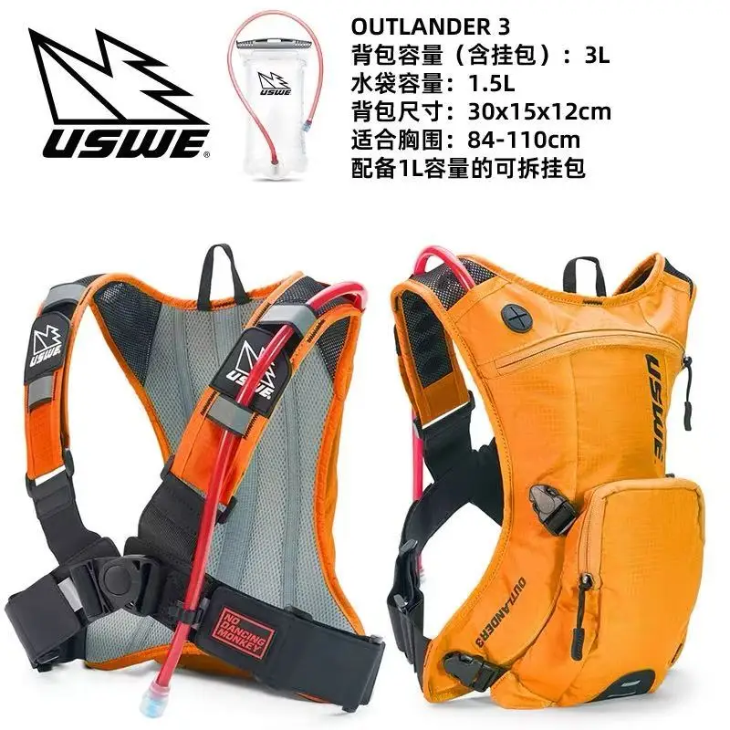 Bag Backpack Durable Water Pack Forest Trail Off-Road Motorcycle Long-DistaSpecial Offer Green Trail Off-Road Sweden USWE Water