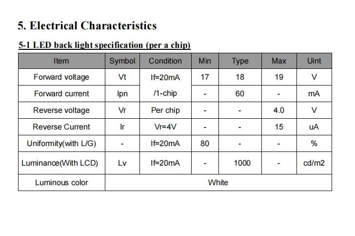 5-inch screen IPS 800 * 480 high-definition 1000 brightness underwater camera equipment industrial control screen