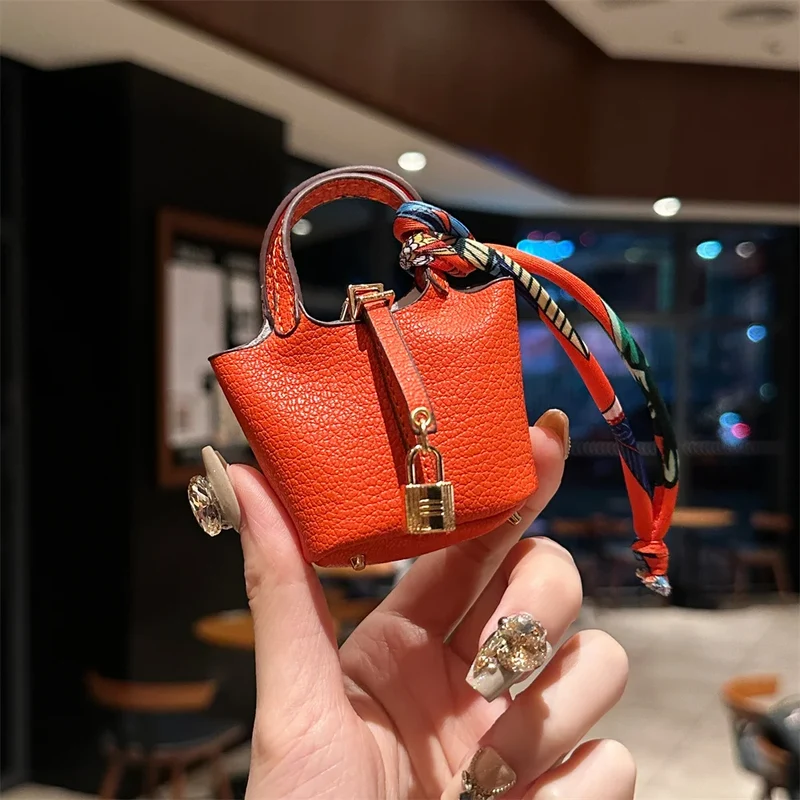 2024 New style Mini House Small Bag Handheld Portable Hand Rope Bluetooth Earphone Bag Zero Wallet Multi functional Small Bag