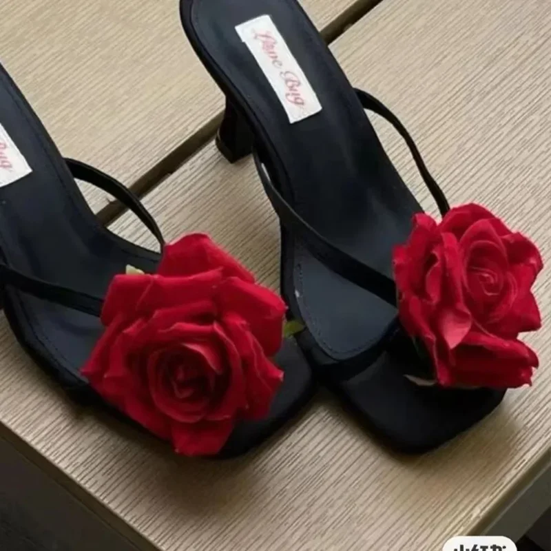 1 Pair Simulation Coloful Thai Fairy Butterfly Flower Shoe Buckles Personalized Design Butterfly Orchid Simulation Buckles Decor