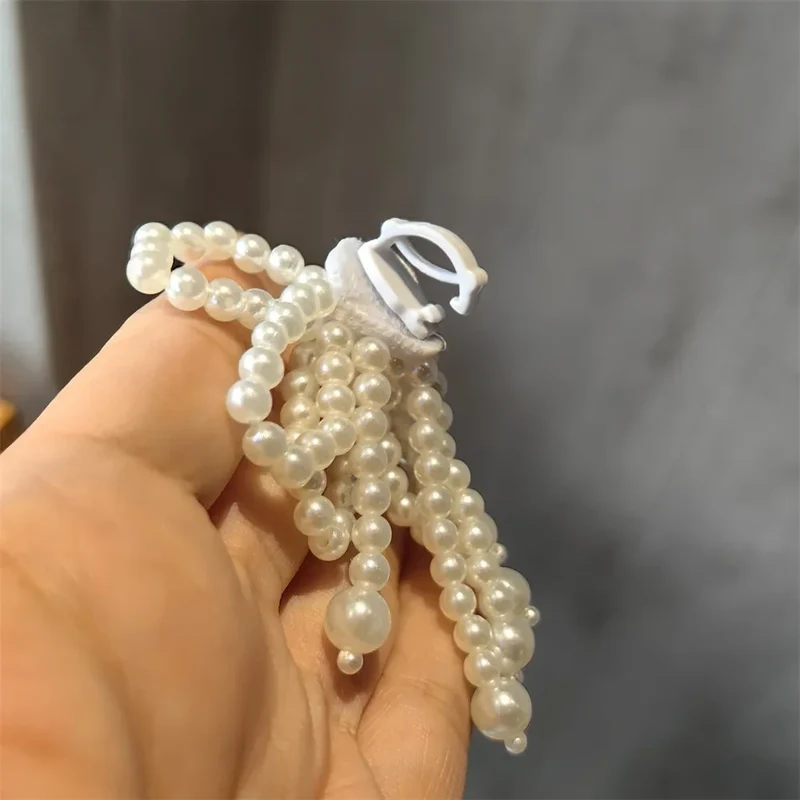 Fashion Lace Pearl Bow Shoe Laces Shoe Flower Buckle Premium Decorative Shoe Charm Accessories Charms for Sneakers Decorative