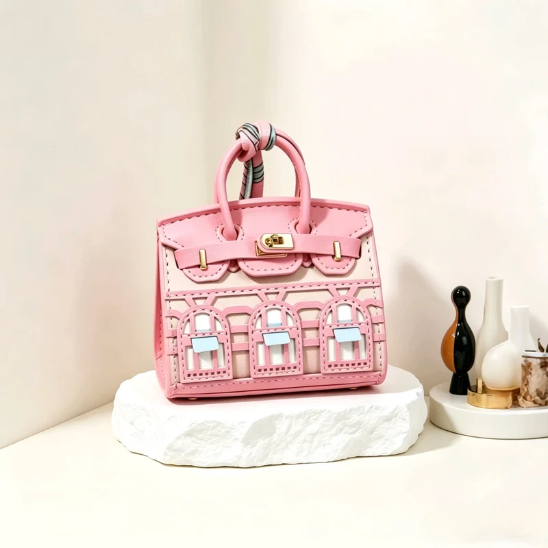 Mini Hanging Small Home Light Luxury New Fashion Decoration Envelope Headphone Leather Purse Leather Pendant Mini Keychain
