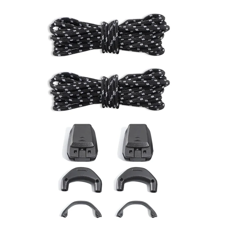 1Pair Without Ties Quick Lace Kit Round Tennis Creative No Tie Shoelaces Running Sneakers Shoelaces for Salomon Shoe Accessories