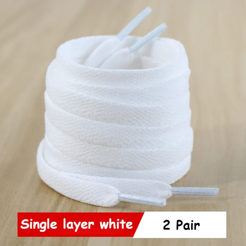 Classic Shoe laces White Black Flat Shoelaces for Sneakers laces Shoe Strings 70/90/100/120/140/160CM High-quality Shoelace