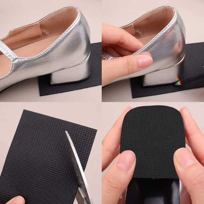 Durable Elastic Sole Anti Slip Sticker Wearable Repair Shoe Sole Protectors Self Adhesive Shoe Bottom Pads