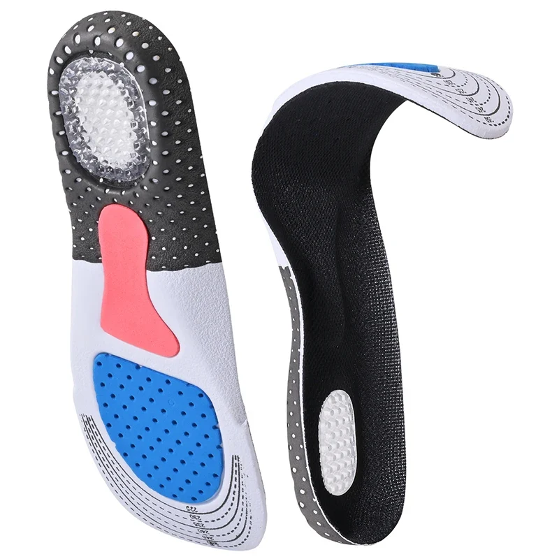 Silicone Gel Insoles Sport Running Insoles for feet Man Women orthopedic pad Massaging Shock Absorption arch support