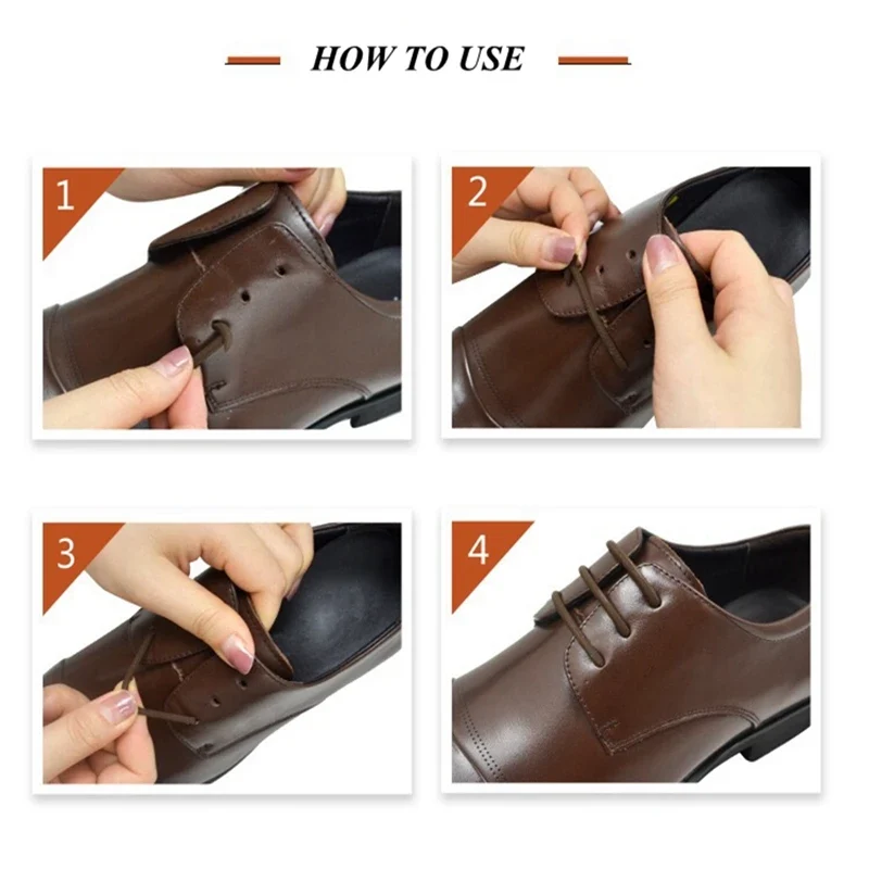 12pcs/set Leather Silicone Shoelace for Sneakers Shoes lace Lazy No Tie Shoelaces Elastic Shoe Lace Suitable for Unisex laces