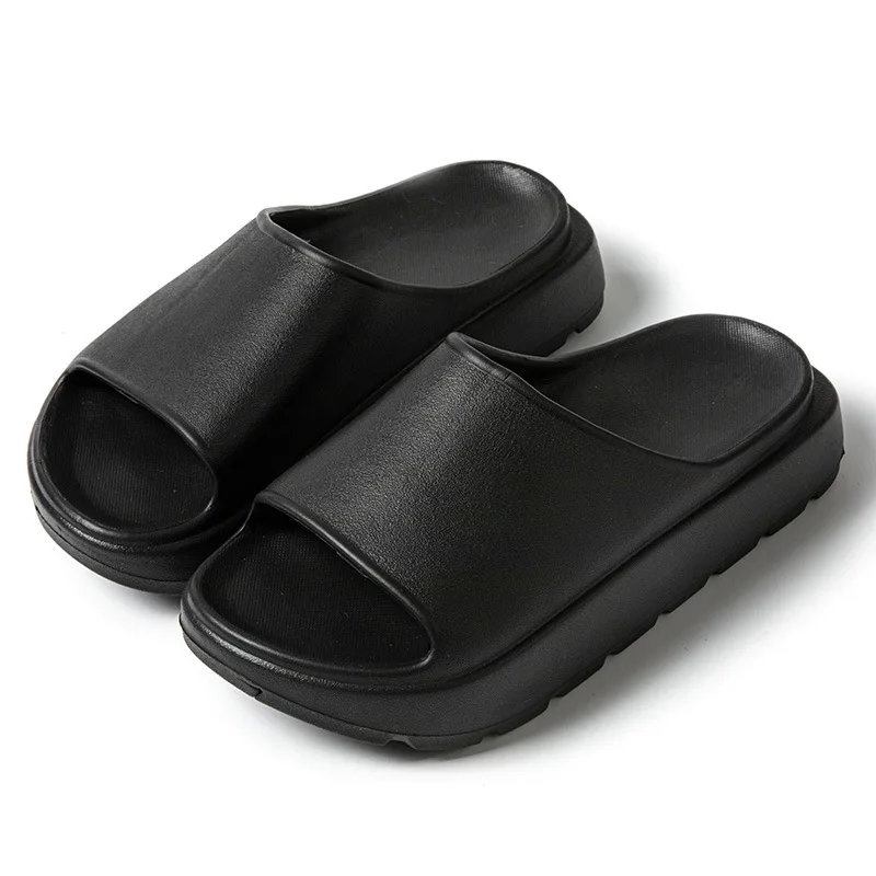 Comwarm Women Platform Slippers Soft EVA Thick Sole Sandals Fashion High Bottom Flat Heel Slippers Non-slip Casual House Slides