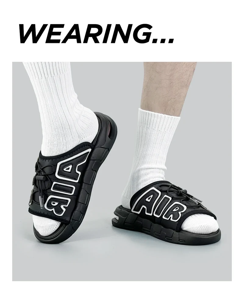 Slippers Men Air Cushion Design Slide Man Summer New PVC Soft Non-slip Men's Sports Slippers for Men Flip Flops Chanclas Hombre