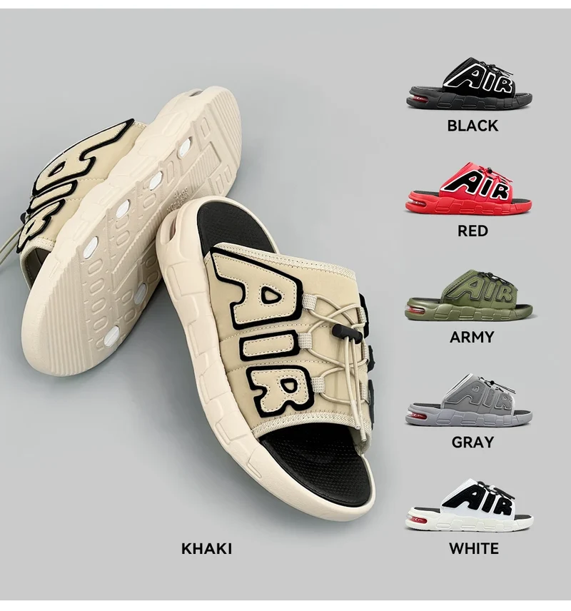 Slippers Men Air Cushion Design Slide Man Summer New PVC Soft Non-slip Men's Sports Slippers for Men Flip Flops Chanclas Hombre