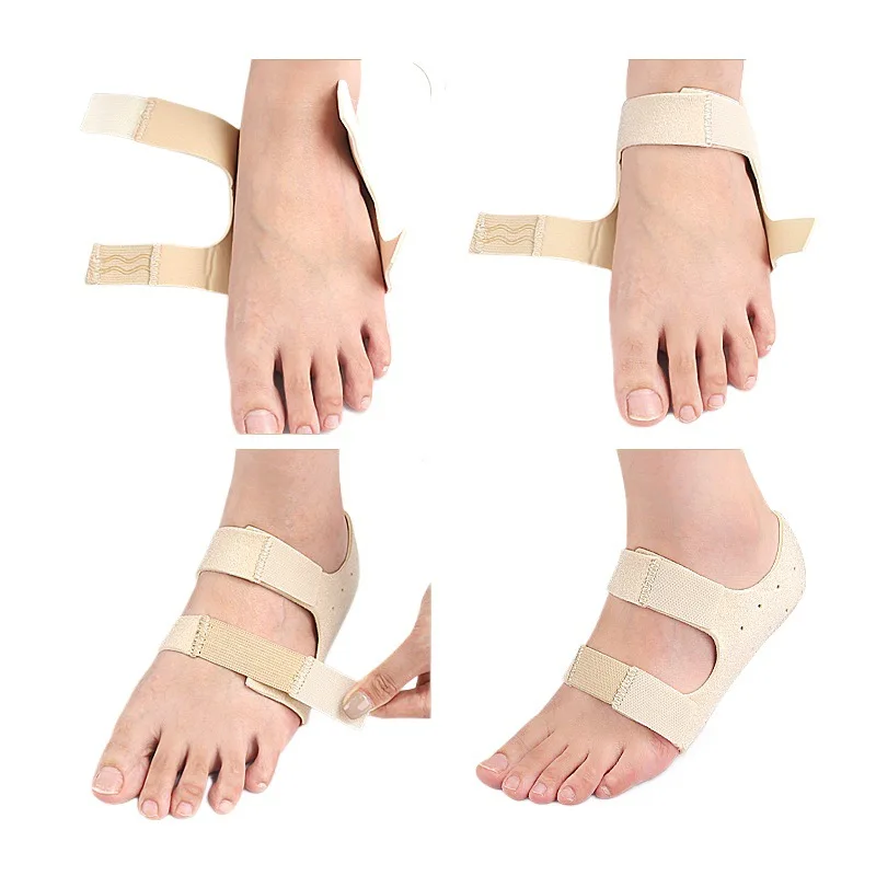 1Pair Relief Plantar Fasciitis Heel Protectors Shockproof Achilles Tendonitis Heel Support Cushion Adjustable Heel Inserts Pads