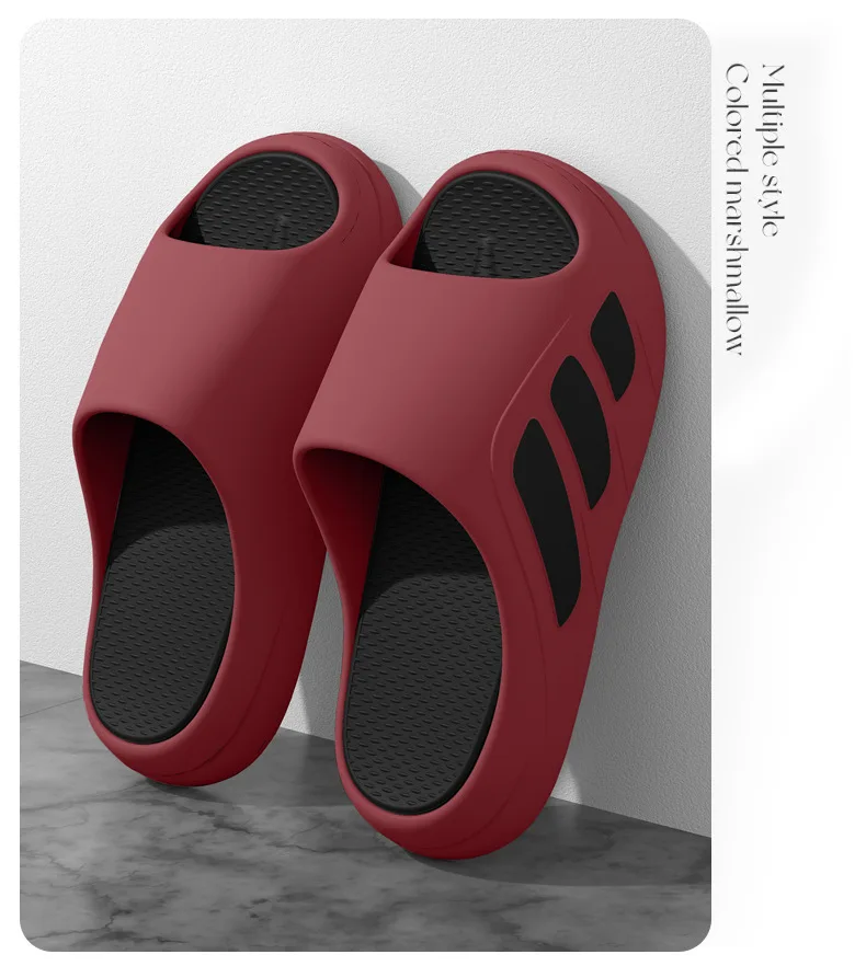 New Men Slippers Slides with a Sense High Aesthetic Value External Wear Anti Slip Thick Bottom, Beach Cool Slippers for Men