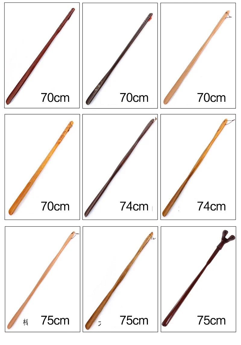 Professional Shoe Spoon Home Tools Durable Professional Wooden Shoe Horn Flexible Wood Long Handle Shoehorn Useful Shoe Lifter
