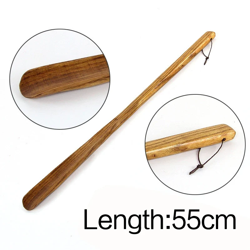Professional Shoe Spoon Home Tools Durable Professional Wooden Shoe Horn Flexible Wood Long Handle Shoehorn Useful Shoe Lifter