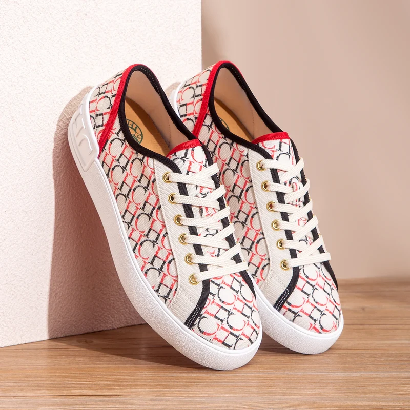 Women's Casual Shoes 2025 Autumn New Comfortable Canvas Shoes Skeleton Correction Women's Walking Shoes