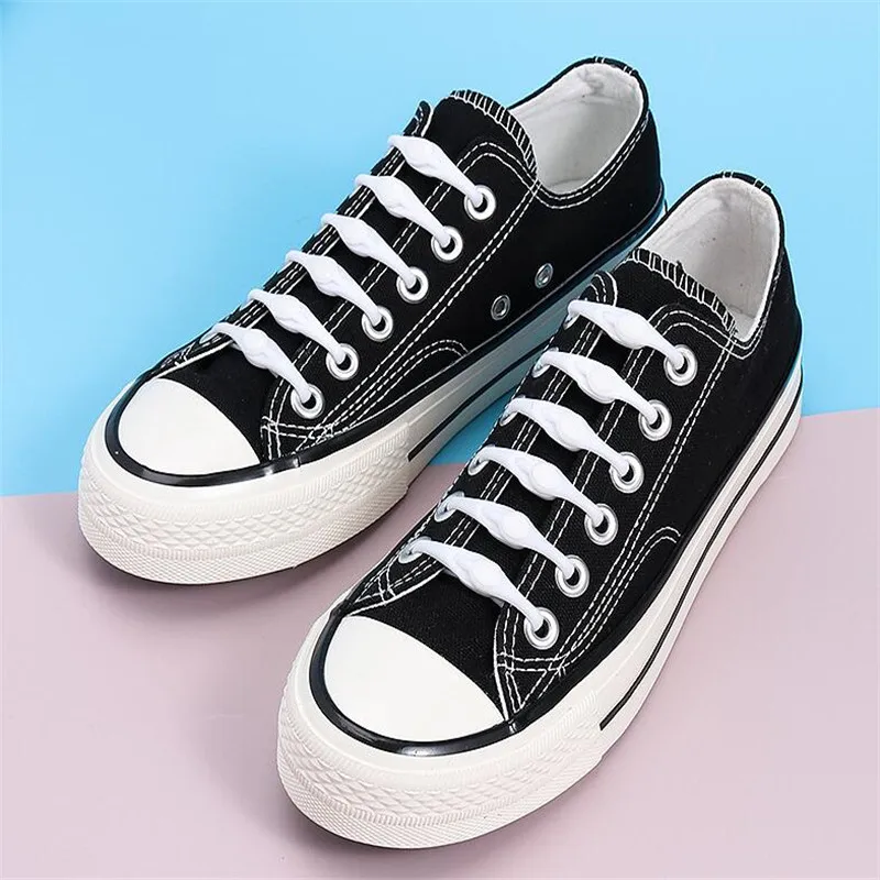 12pcs Silicone Shoelaces Round Elastic Shoe Laces Safty No Tie Shoelace For Men Women children All Sneakers Fit Strap Shoe Laces