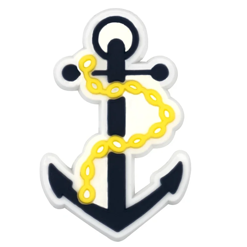 1/9pcs Cruel Jeep Sports Car Shoe Charms for Boys Kids Gift Turbine Hub Shoe Decoration Accessories Ship's Anchor Pin Clog