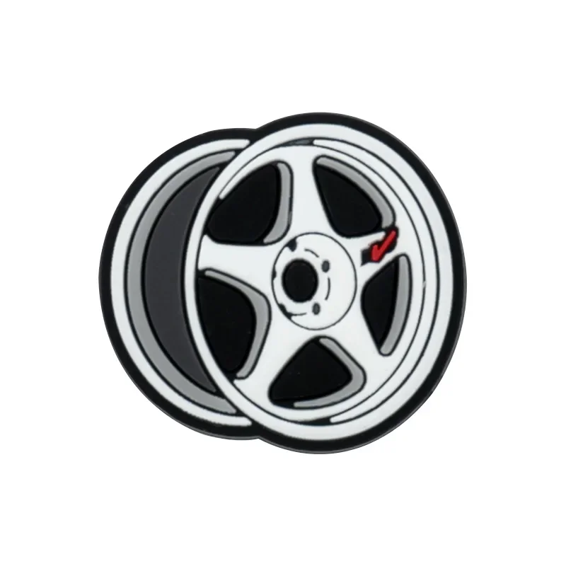 1/9pcs Cruel Jeep Sports Car Shoe Charms for Boys Kids Gift Turbine Hub Shoe Decoration Accessories Ship's Anchor Pin Clog