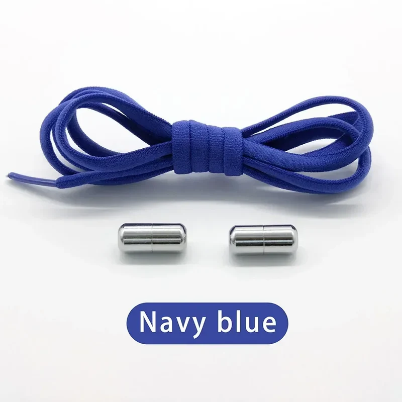 Elastic No Tie Shoelaces Semicircle Shoe Laces for Kids and Adult Sneakers Shoelace Quick Lazy Metal Lock Laces Shoe Strings
