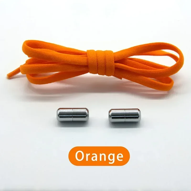 Elastic No Tie Shoelaces Semicircle Shoe Laces for Kids and Adult Sneakers Shoelace Quick Lazy Metal Lock Laces Shoe Strings