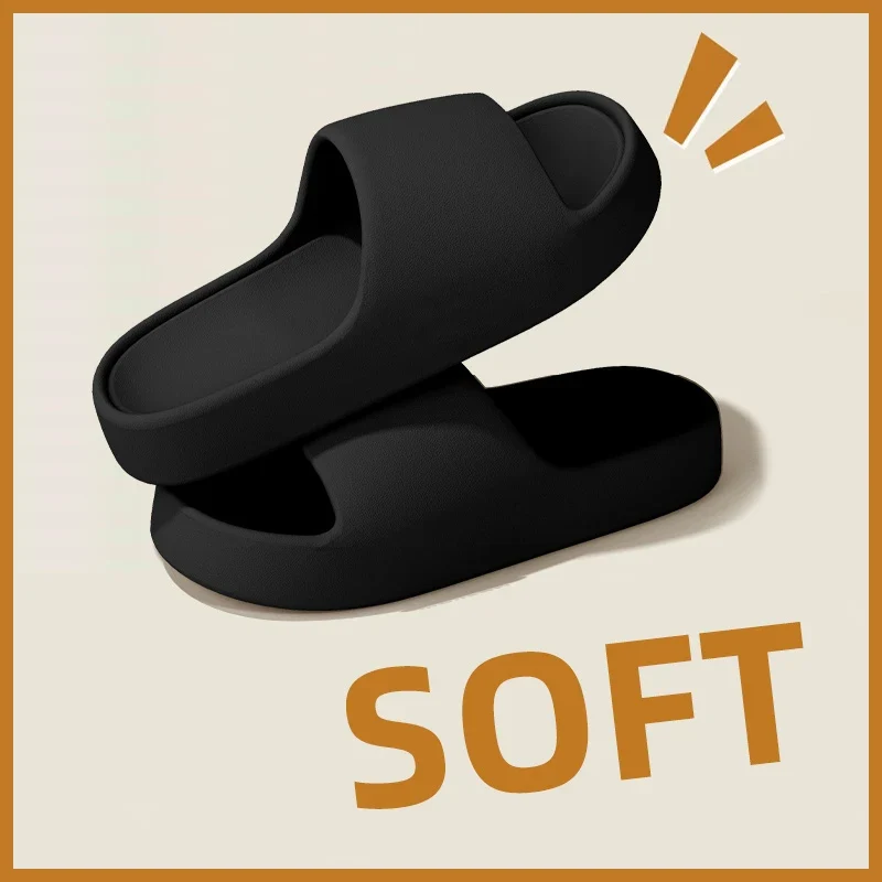 Men's Slippers for Summer Outdoor Wear, Indoor Thick-Soled Bathroom Shower, Anti Slip and Cool Slippers for Men